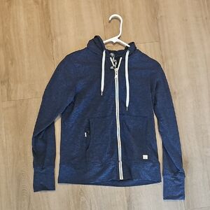 Vuori Halo Navy Zip-Up Hoodie Size Small